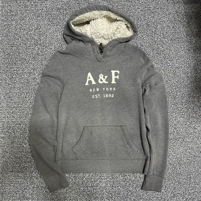 [BUNJANG] Abercrombie Sheepskin Hooded Sweatshirt / (S추천) 아베크롬비 양털 후드티