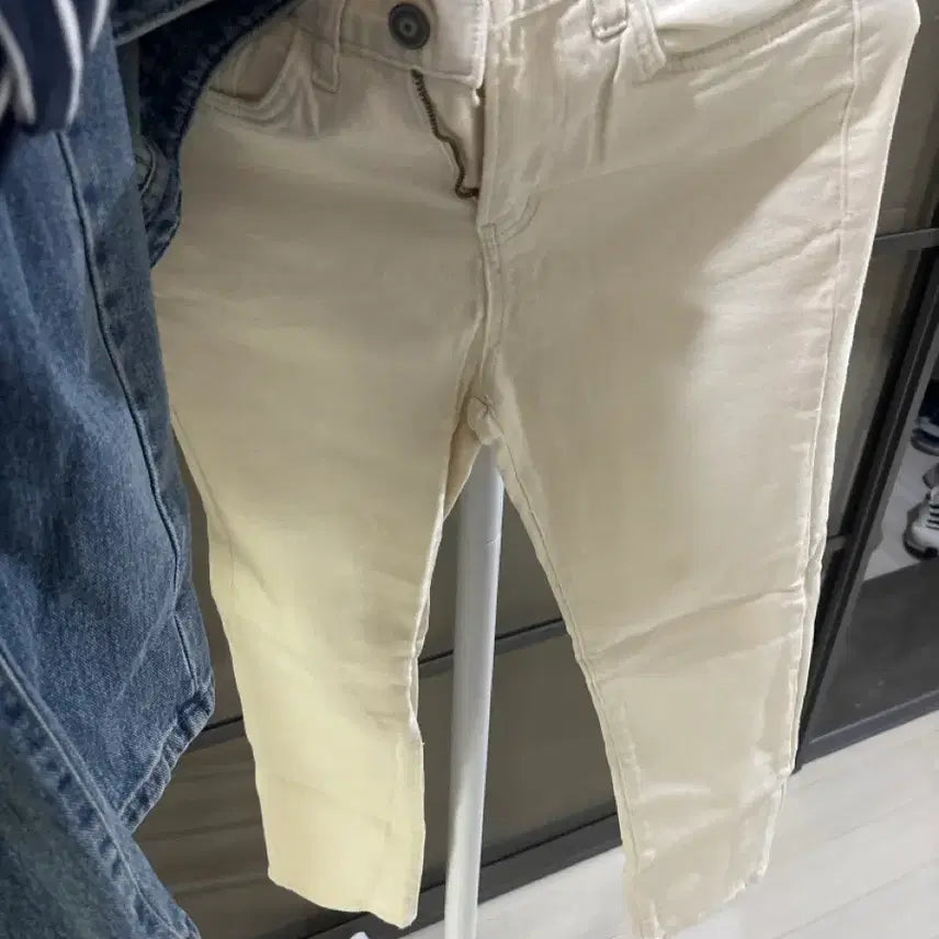 [BUNJANG] Cream Straight Leg Pants / 크림 일자바지