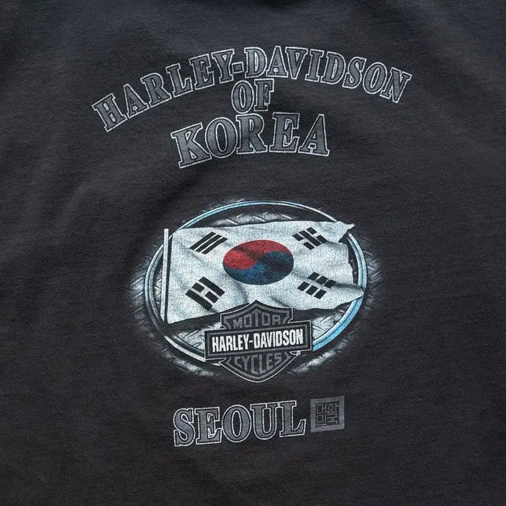[BUNJANG] Harley Davidson Seoul Long Sleeve T-shirt / 00s 할리 데이비슨 서울 롱슬리브
