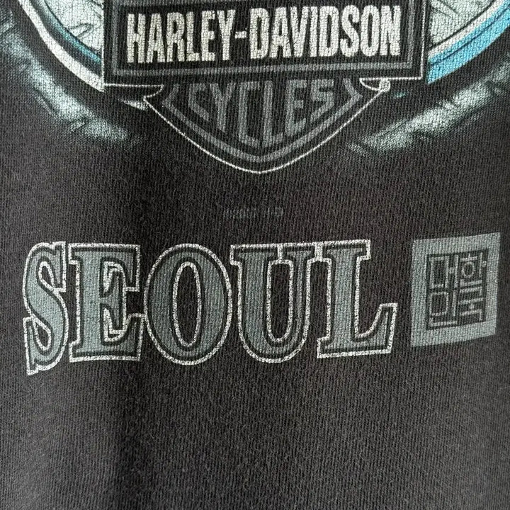 [BUNJANG] Harley Davidson Seoul Long Sleeve T-shirt / 00s 할리 데이비슨 서울 롱슬리브