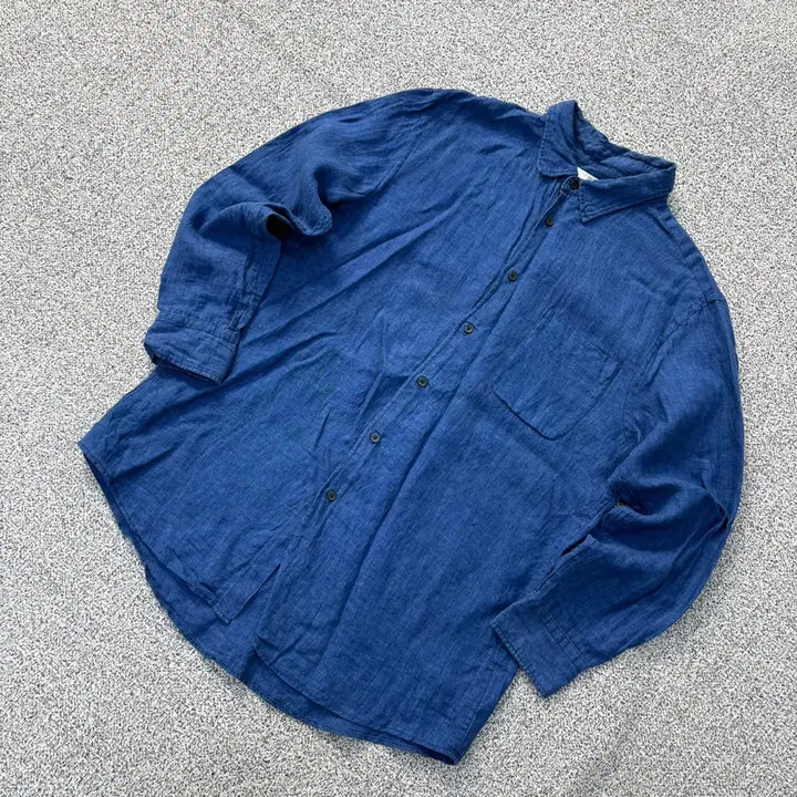 [BUNJANG] Uniqlo Linen Shirt / XL 유니클로 남성 린넨 셔츠 남방 0323J