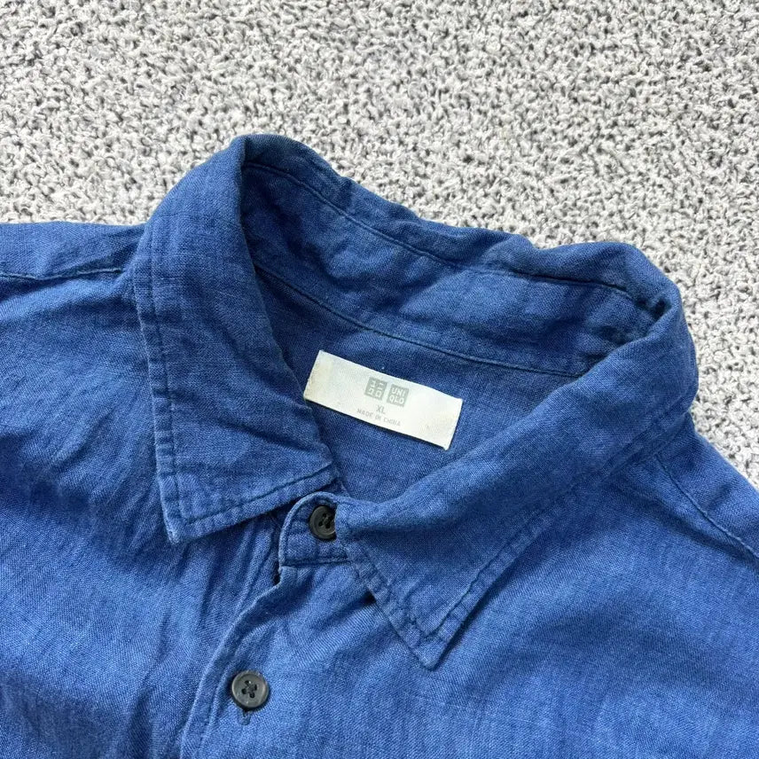 [BUNJANG] Uniqlo Linen Shirt / XL 유니클로 남성 린넨 셔츠 남방 0323J