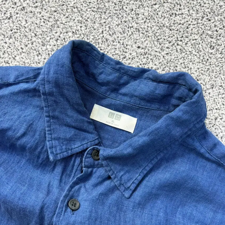 [BUNJANG] Uniqlo Linen Shirt / XL 유니클로 남성 린넨 셔츠 남방 0323J