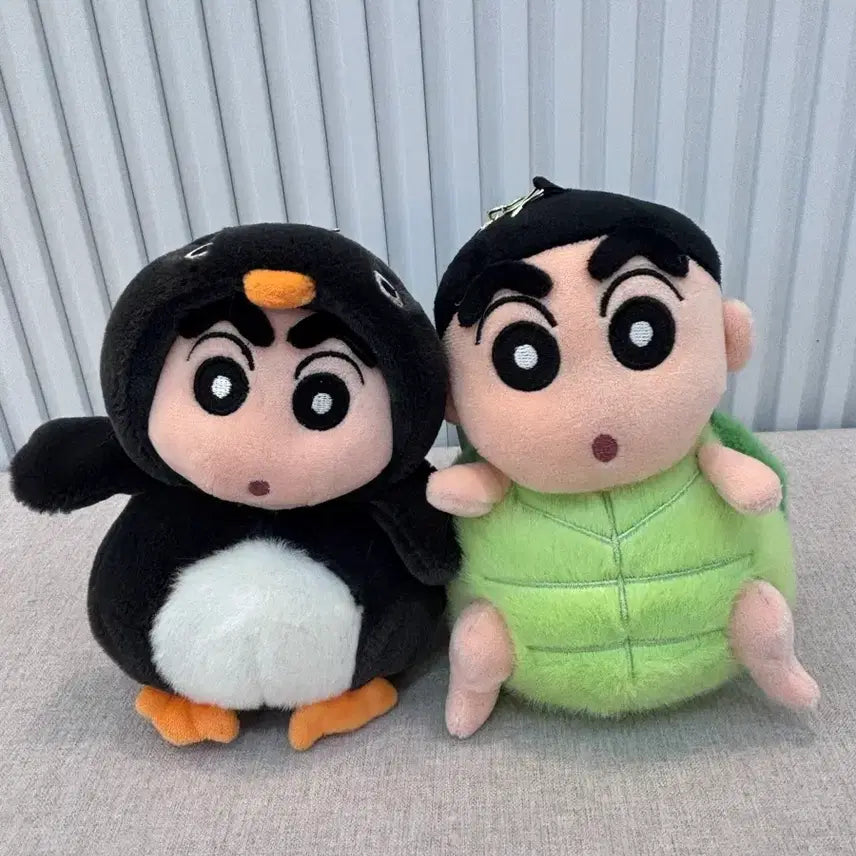 [BUNJANG] Crayon Shin-chan Turtle Penguin Doll Keychain / 짱구 거북이 펭귄 인형 키링 새상품