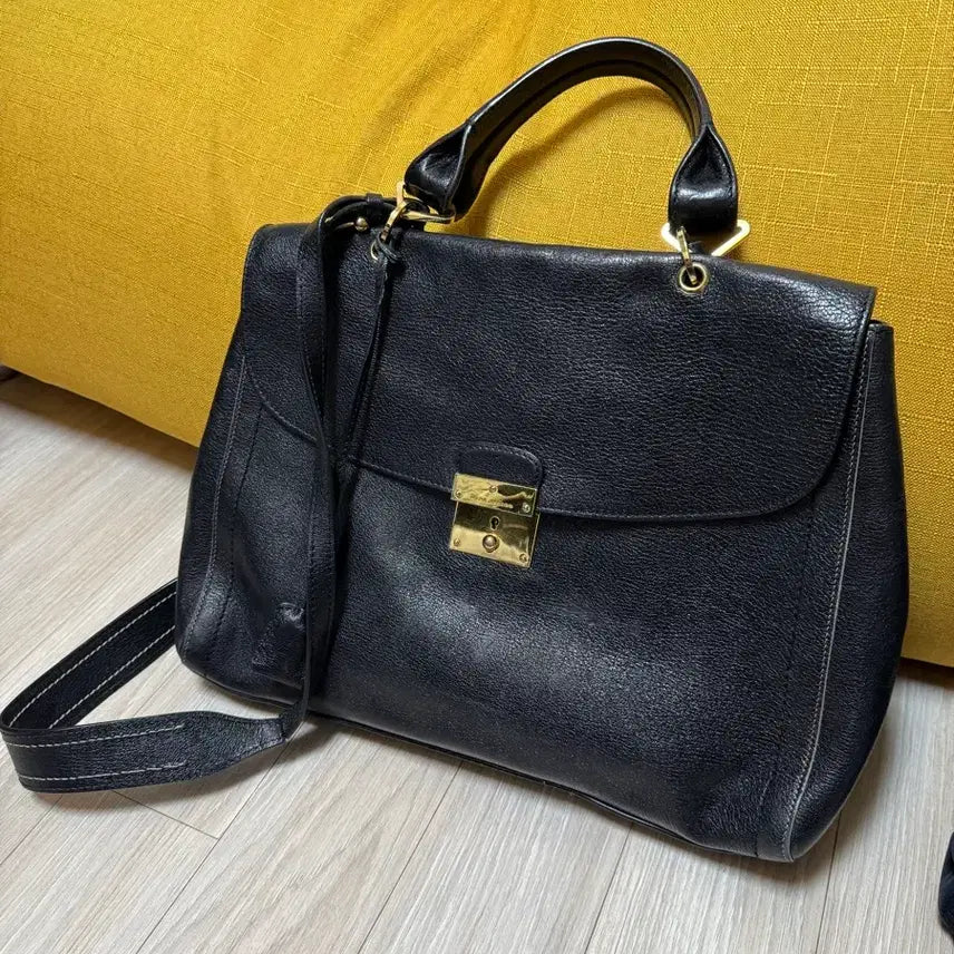 [BUNJANG] Marc Jacobs Black Leather Tote Bag / 마크제이콥스 블랙 레더 백
