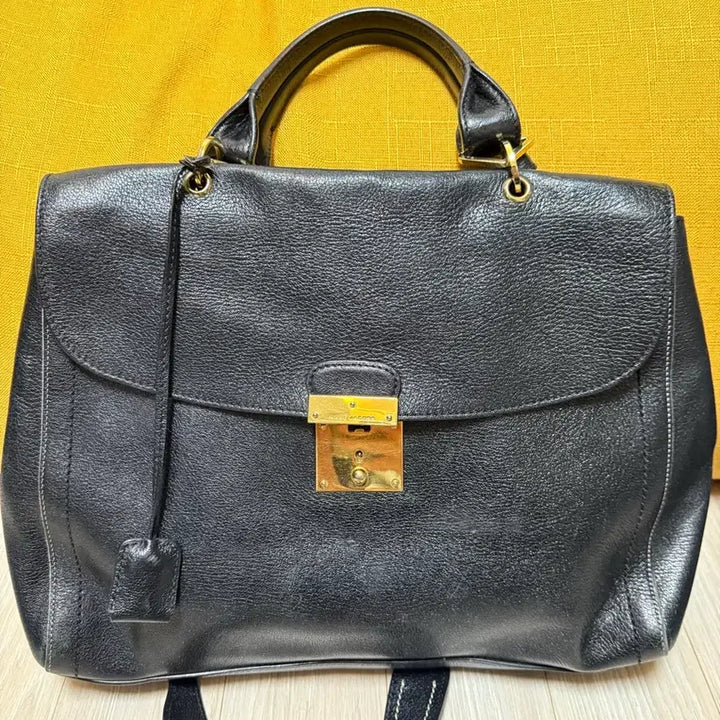 [BUNJANG] Marc Jacobs Black Leather Tote Bag / 마크제이콥스 블랙 레더 백
