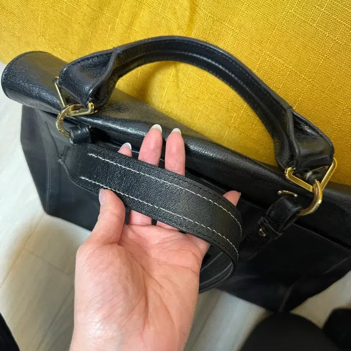 [BUNJANG] Marc Jacobs Black Leather Tote Bag / 마크제이콥스 블랙 레더 백