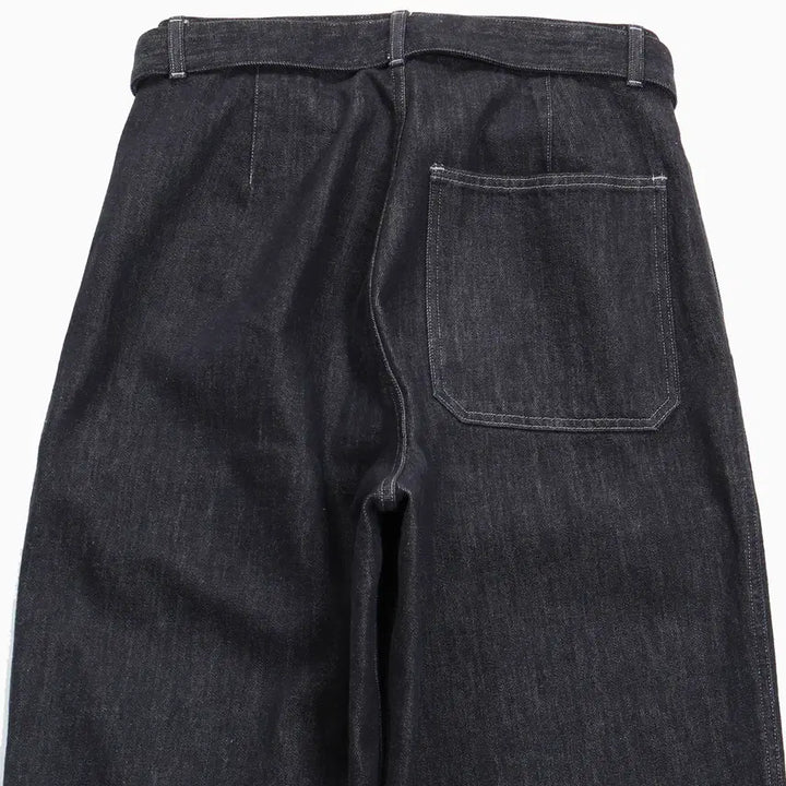 [BUNJANG] Graphpaper Colorfast Denim Belted Pants / 그라프페이퍼 컬러패스트 데님팬츠