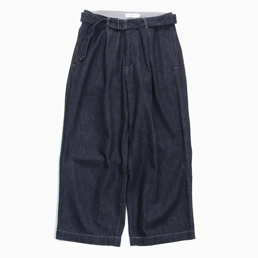 [BUNJANG] Graphpaper Colorfast Denim Belted Pants / 그라프페이퍼 컬러패스트 데님팬츠