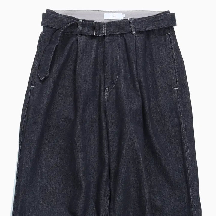 [BUNJANG] Graphpaper Colorfast Denim Belted Pants / 그라프페이퍼 컬러패스트 데님팬츠
