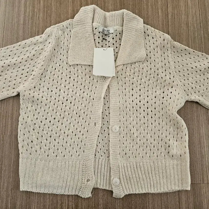 [BUNJANG] Knit Short Sleeve Cardigan / 니트 반팔 가디건