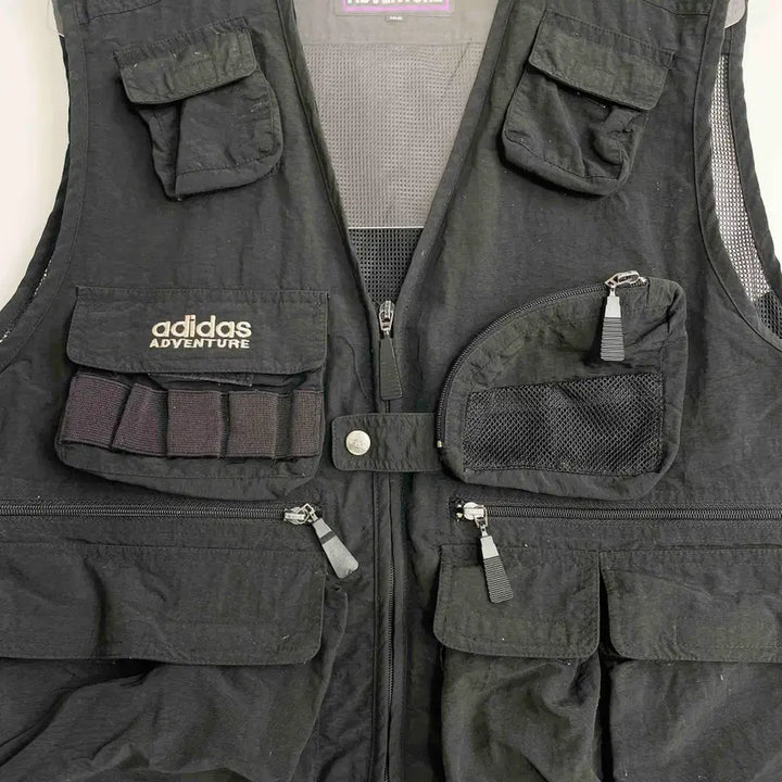 [BUNJANG] Adidas Adventure Vintage Multi-Pocket Vest / C2 90&