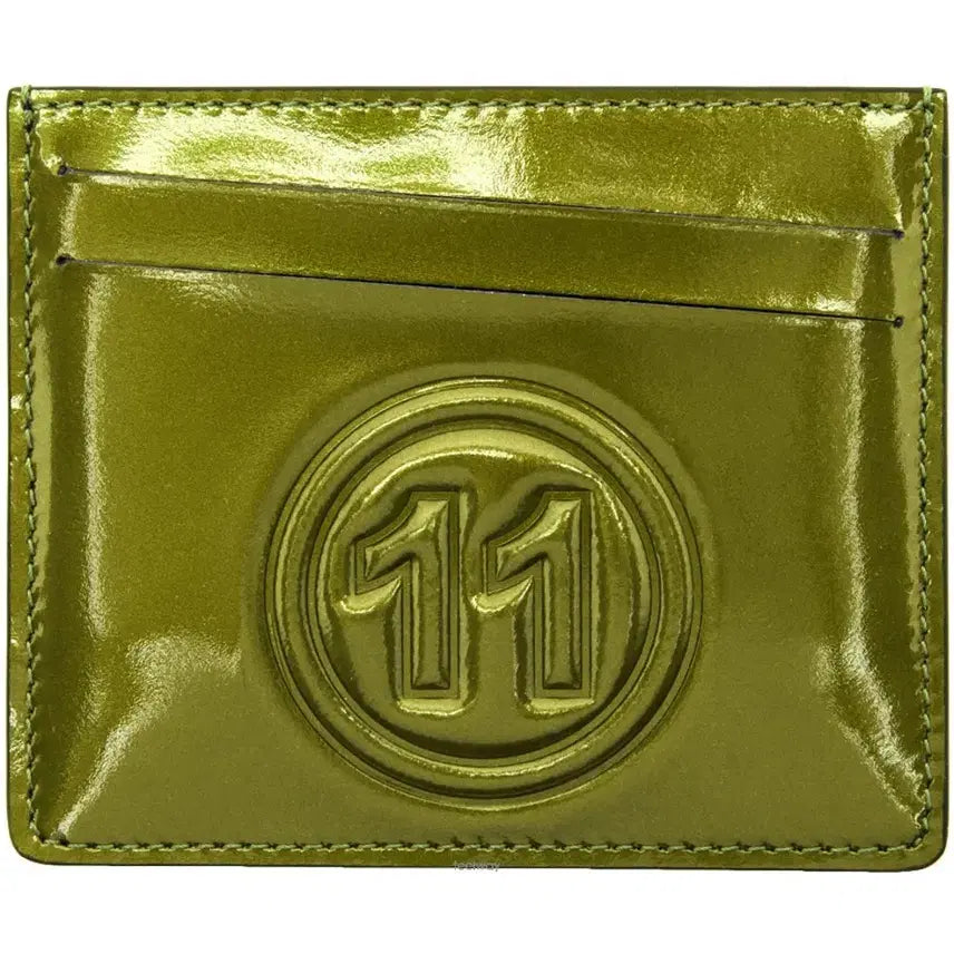 [BUNJANG] Maison Margiela Leather Card Holder / 마르지엘라 메탈 카키 올리브 그린 가죽 레더 카드 지갑 홀더