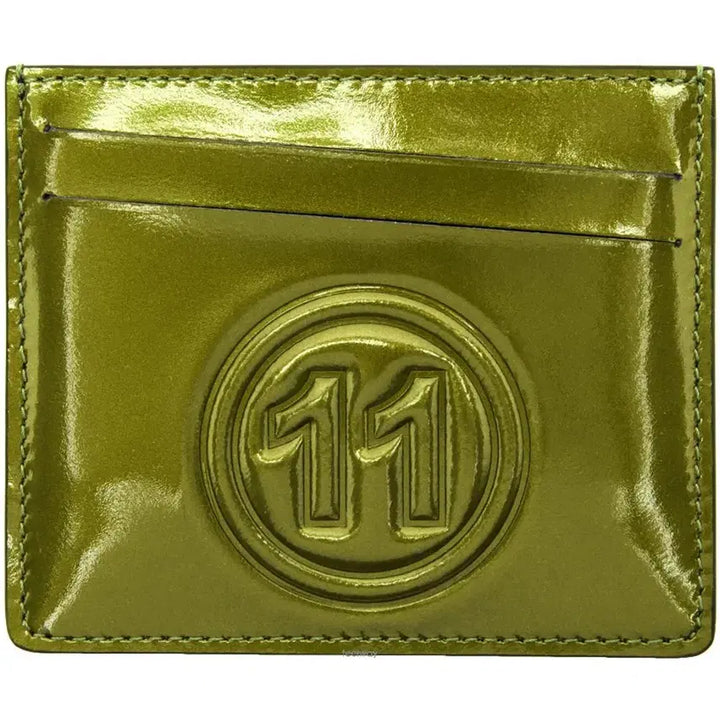[BUNJANG] Maison Margiela Leather Card Holder / 마르지엘라 메탈 카키 올리브 그린 가죽 레더 카드 지갑 홀더