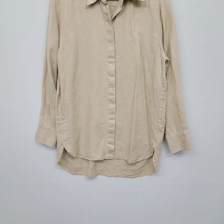 [BUNJANG] COS Regular Fit Linen Shirt Beige / COS 코스 레귤러핏 리넨 셔츠 베이지 (34/오트밀)