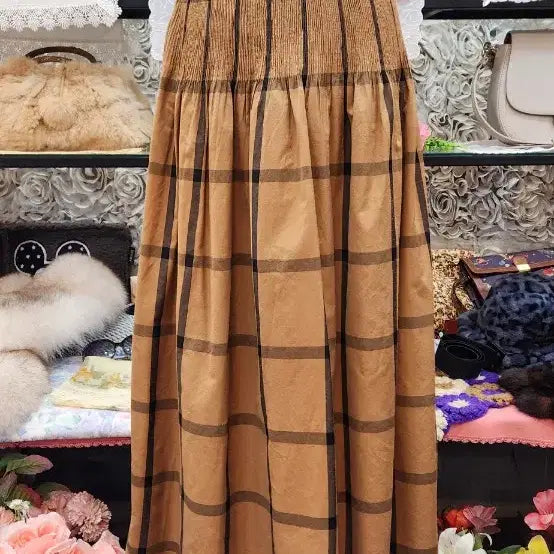 [BUNJANG] SIMPLICITE Reversible Maxi Long Skirt and Top Dress / SIMPLICITE 양면 맥시 롱스커트 겸 탑원피스(FREE)