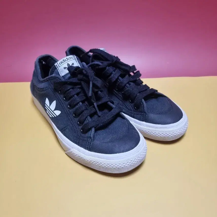 [BUNJANG] Adidas Nizza Black Sneakers / 아디다스 245 Nizza 니짜 블랙 스니커즈