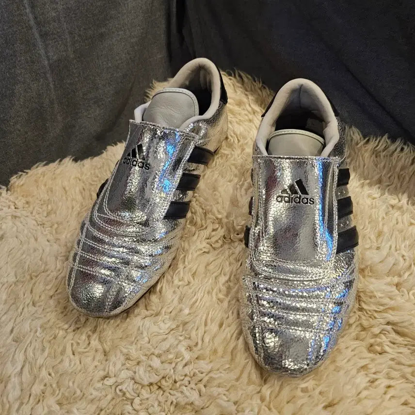 [BUNJANG] Adidas Taekwondo Metallic Silver Shoes / 265 아디다스 태권도 메탈릭 실버
