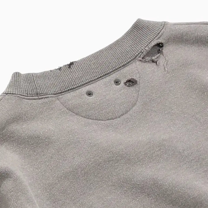 [BUNJANG] Issue Things Type56 Faded Distressed Sweatshirt / 이슈띵스 페이디드 스웻