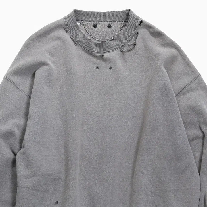 [BUNJANG] Issue Things Type56 Faded Distressed Sweatshirt / 이슈띵스 페이디드 스웻