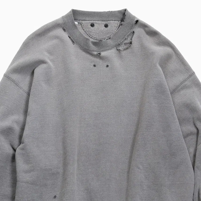 [BUNJANG] Issue Things Type56 Faded Distressed Sweatshirt / 이슈띵스 페이디드 스웻