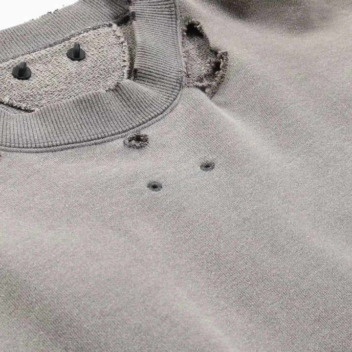 [BUNJANG] Issue Things Type56 Faded Distressed Sweatshirt / 이슈띵스 페이디드 스웻