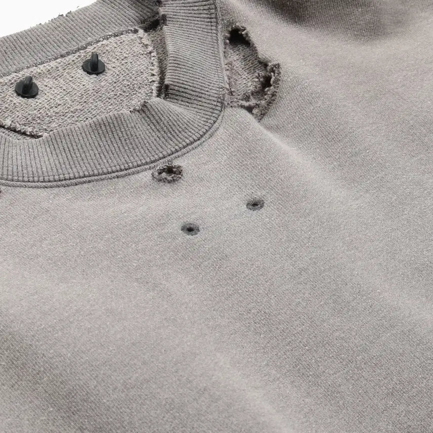 [BUNJANG] Issue Things Type56 Faded Distressed Sweatshirt / 이슈띵스 페이디드 스웻