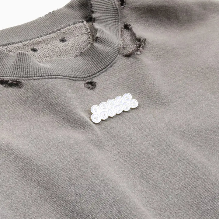 [BUNJANG] Issue Things Type56 Faded Distressed Sweatshirt / 이슈띵스 페이디드 스웻