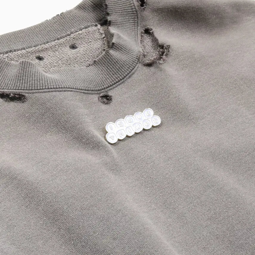 [BUNJANG] Issue Things Type56 Faded Distressed Sweatshirt / 이슈띵스 페이디드 스웻