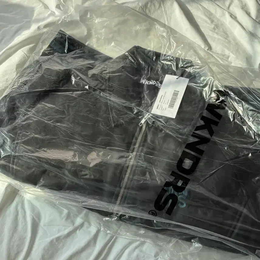 [BUNJANG] WKNDRS Smurfs Graphic Leather Jacket (M) / 위캔더스 스머프 그래픽 레더 자켓 M