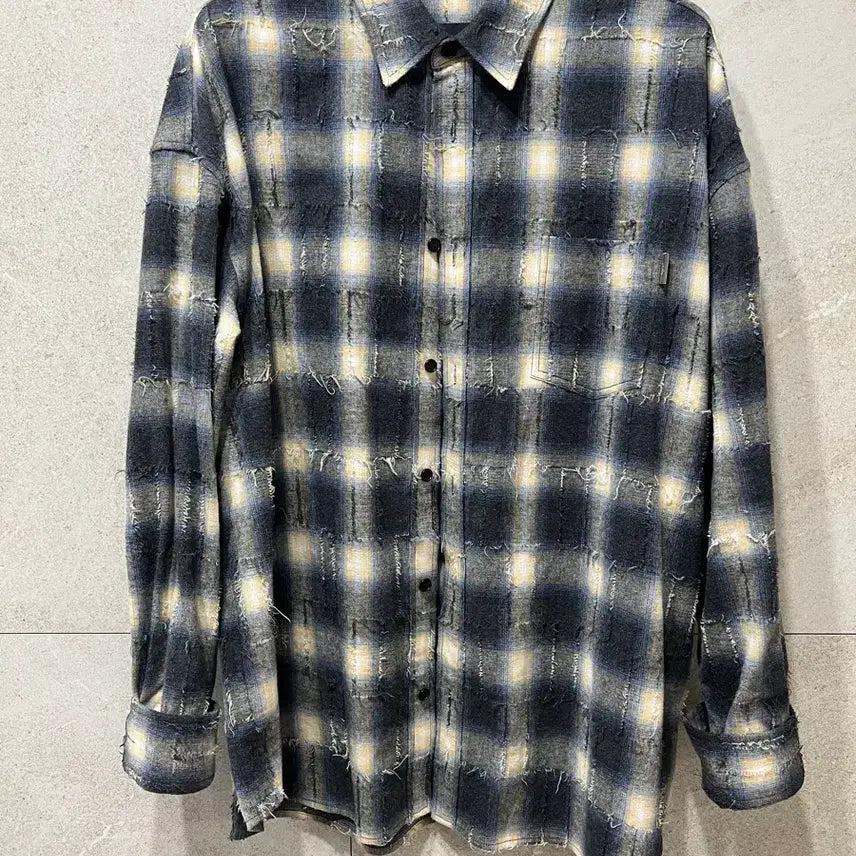 [BUNJANG] Juun.J Grid Check Shirt / 준지 그리드 체크셔츠