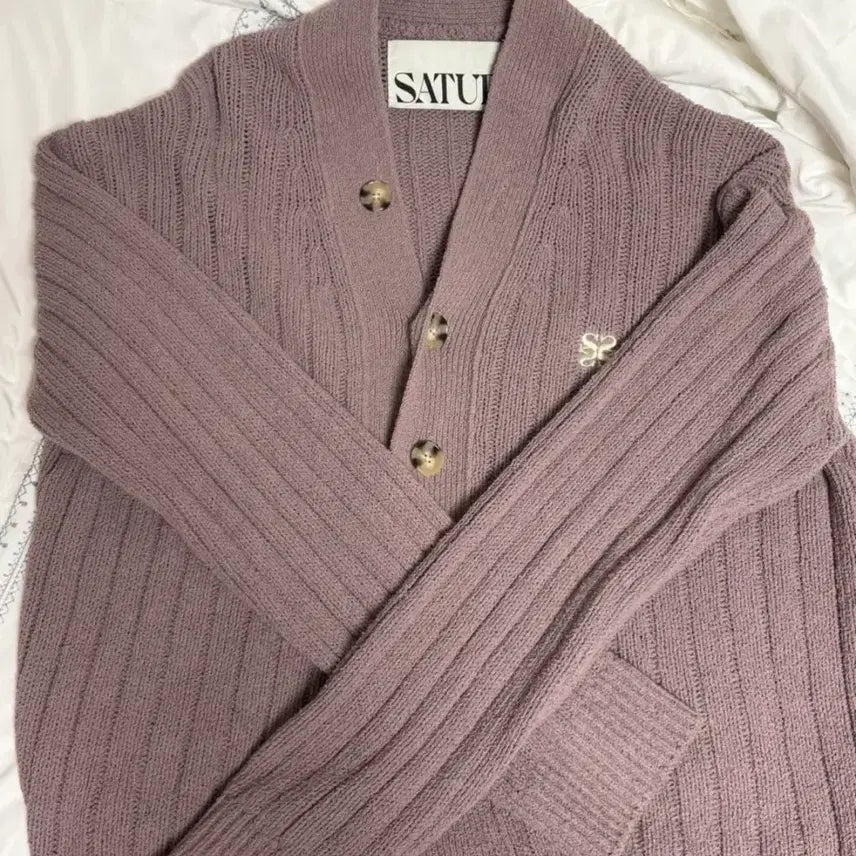 [BUNJANG] Saeteo Lilac Cardigan / 새터 가디건