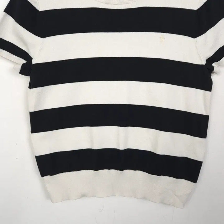 [SOLD OUT] [66] 폴로 랄프로렌 화이트 블랙 반팔 코튼 니트
