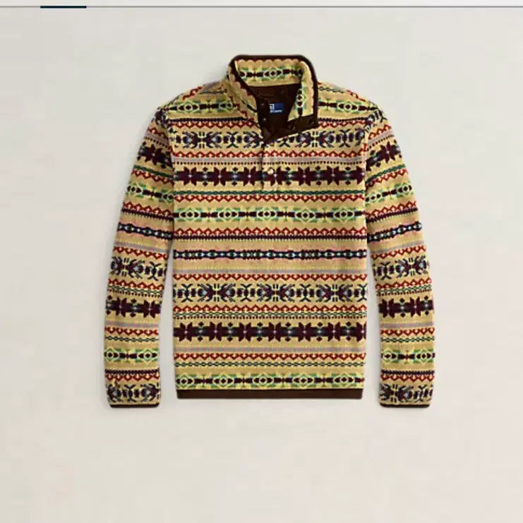 [BUNJANG] Polo Fair Isle Fleece Pullover / (새제품/S) 폴로 페어아일 플리스 풀오버