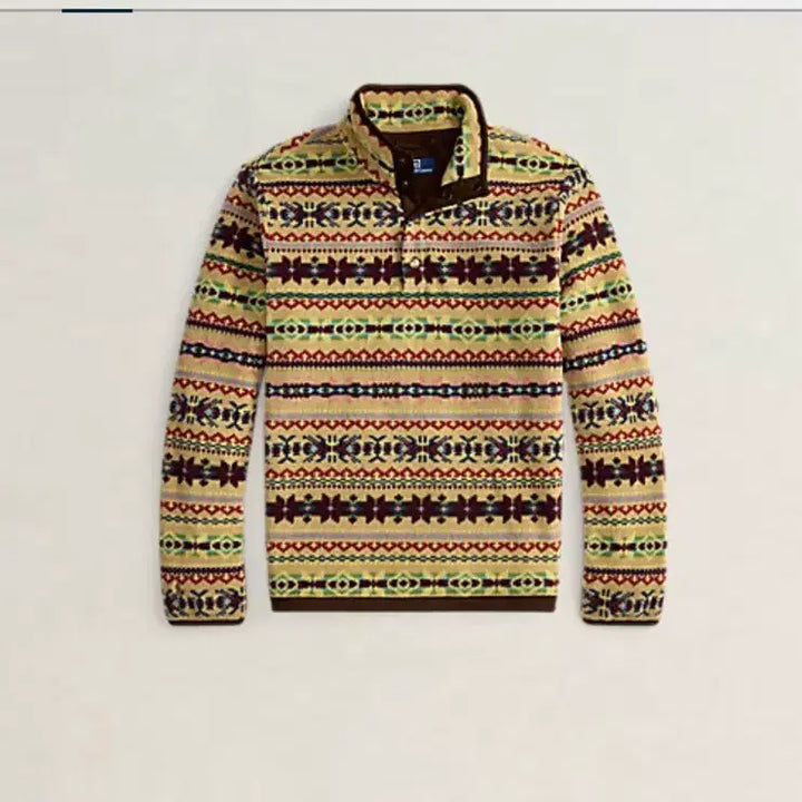 [BUNJANG] Polo Fair Isle Fleece Pullover / (새제품/S) 폴로 페어아일 플리스 풀오버