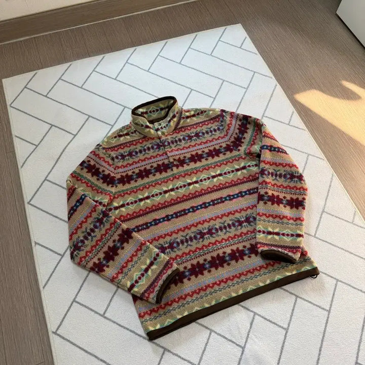 [BUNJANG] Polo Fair Isle Fleece Pullover / (새제품/S) 폴로 페어아일 플리스 풀오버