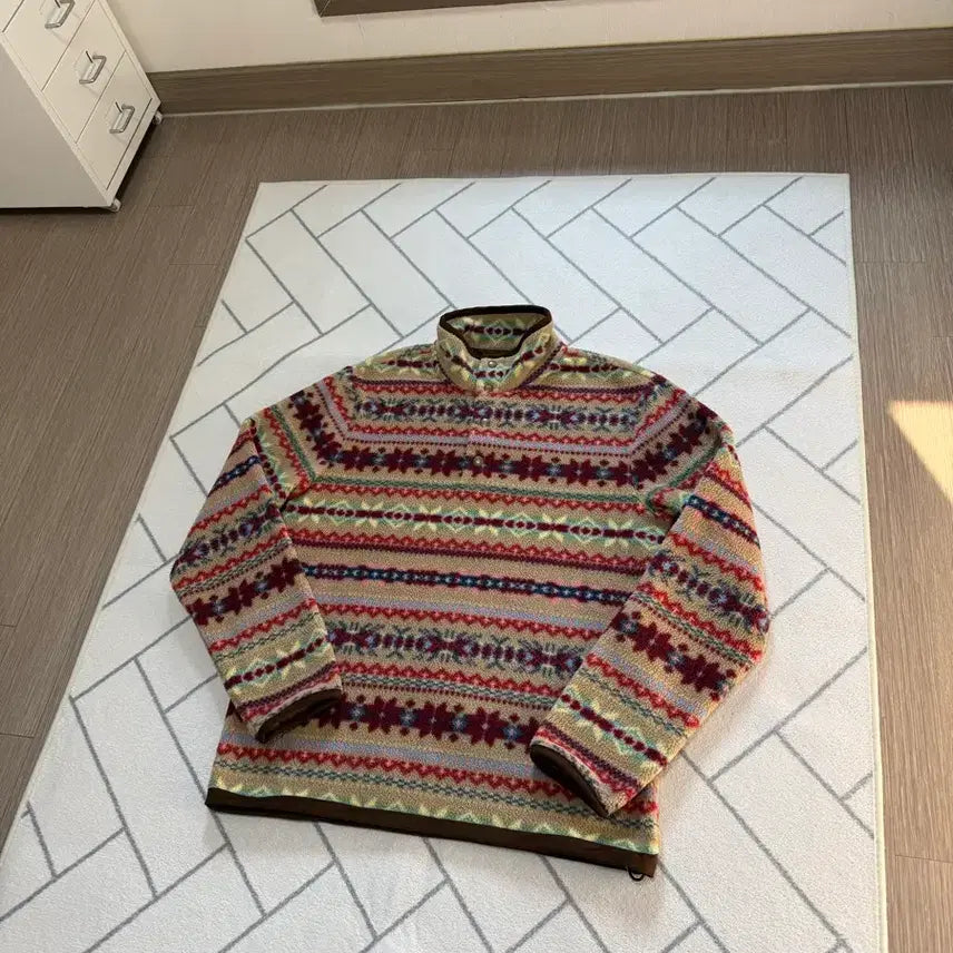 [BUNJANG] Polo Fair Isle Fleece Pullover / (새제품/S) 폴로 페어아일 플리스 풀오버