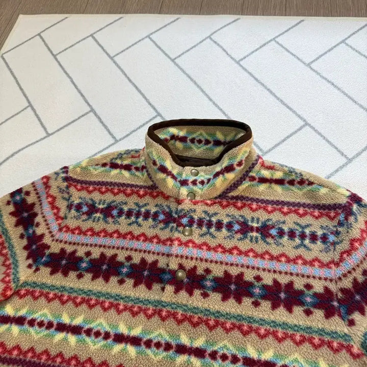[BUNJANG] Polo Fair Isle Fleece Pullover / (새제품/S) 폴로 페어아일 플리스 풀오버