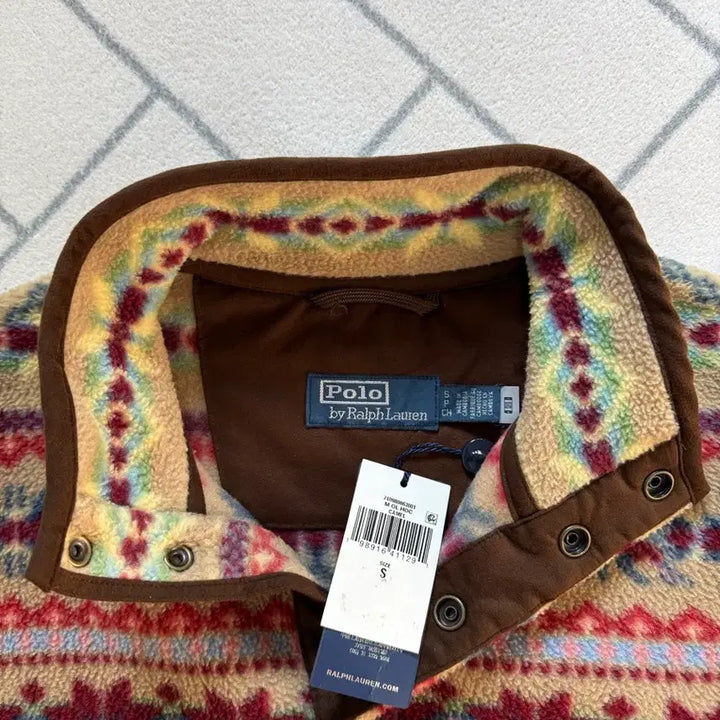 [BUNJANG] Polo Fair Isle Fleece Pullover / (새제품/S) 폴로 페어아일 플리스 풀오버