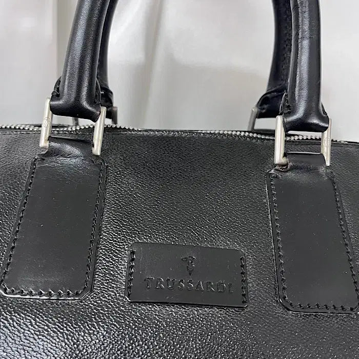 [BUNJANG] TRUSSARDI Leather Boston Bag / TRUSSARDI leather boston bag