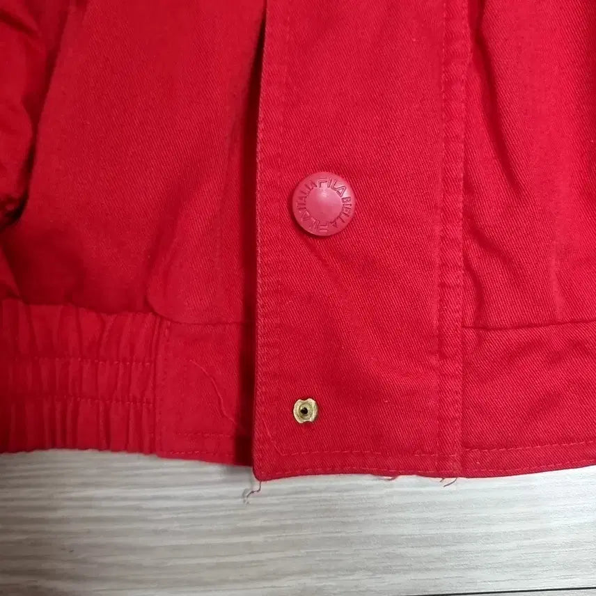 [BUNJANG] Fila Ski Team Vintage Padded Jacket (Red) / 한국제 80년대 빈티지 휠라 스키팀 레드 패딩 자켓(105)