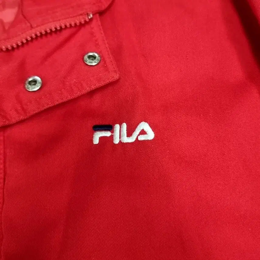 [BUNJANG] Fila Ski Team Vintage Padded Jacket (Red) / 한국제 80년대 빈티지 휠라 스키팀 레드 패딩 자켓(105)