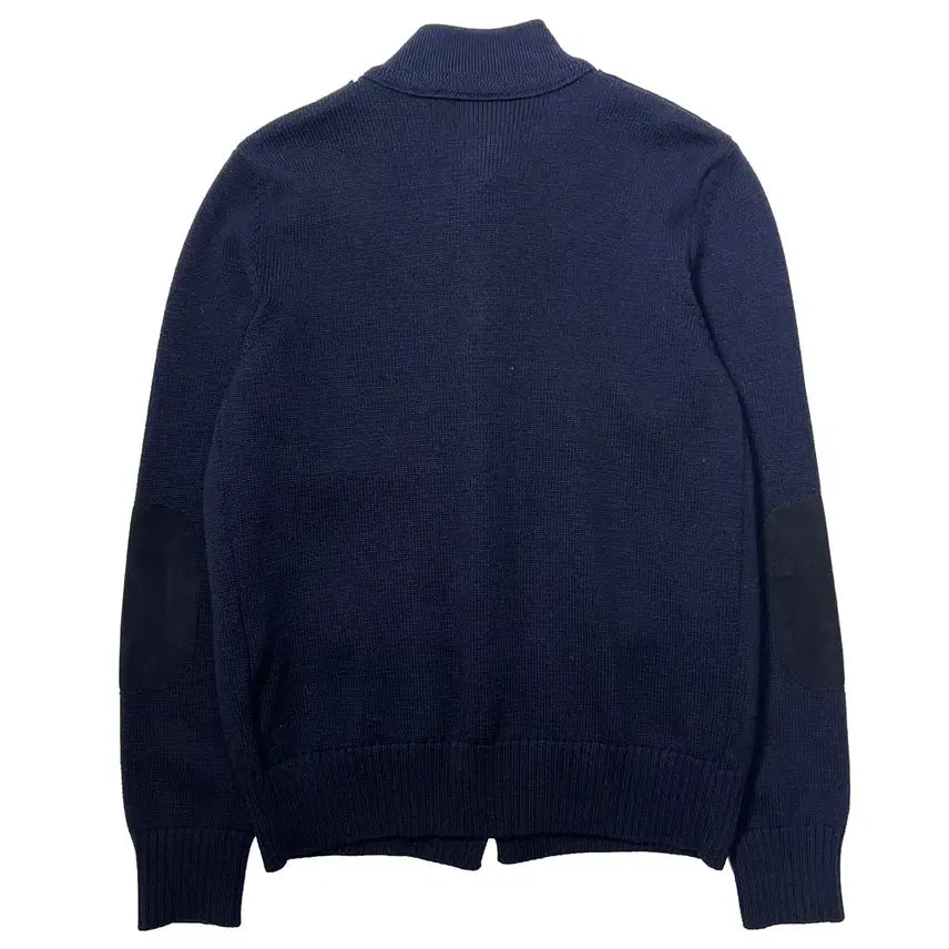 [BUNJANG] Zanone Suede Knit Cardigan Navy / 자노네 스웨이드 니트 가디건 네이비
