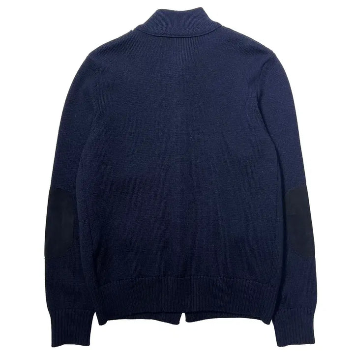[BUNJANG] Zanone Suede Knit Cardigan Navy / 자노네 스웨이드 니트 가디건 네이비