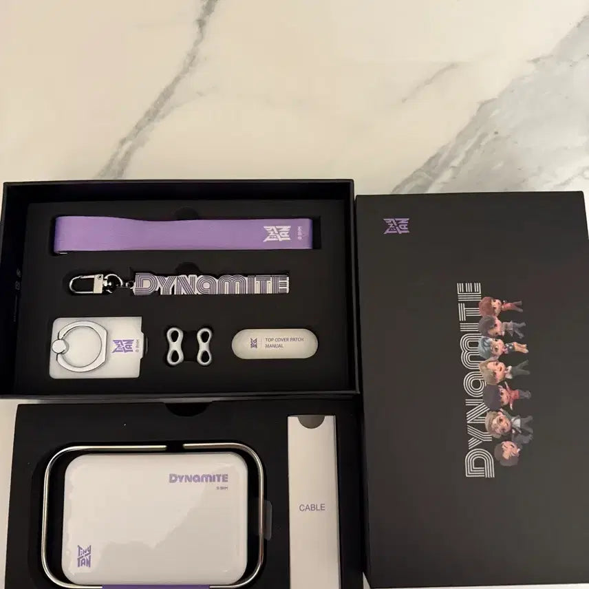 [BUNJANG] BTS TinyTAN Power Bank Keyring Strap Set / 방탄소년단 bts 타이니탄 보조배터리 키링 스트랩 세트 굿즈