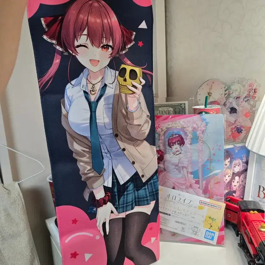 [BUNJANG] Houshou Marine Bundle Set (Slogan + L-Holder) / 호쇼마린 2종일괄 (홀로라이브 홀로jp 홀로fes 홀로마린