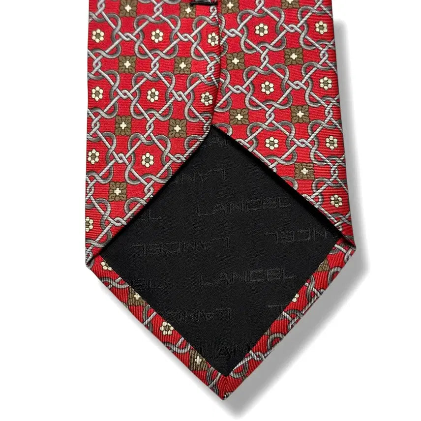 [BUNJANG] Lancel Vintage Silk Tie / 90s LANCEL 란셀 빈티지 실크 넥타이 (새상품)