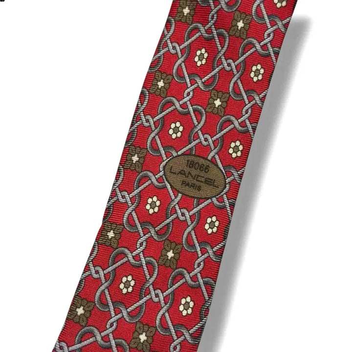 [BUNJANG] Lancel Vintage Silk Tie / 90s LANCEL 란셀 빈티지 실크 넥타이 (새상품)