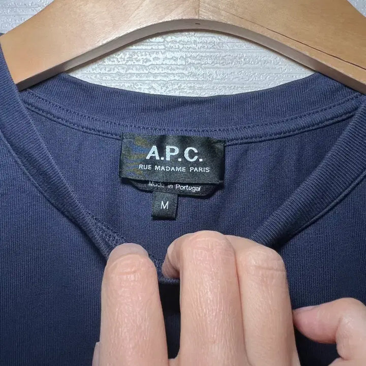 [BUNJANG] A.P.C Navy Short Sleeve T-shirt / A.P.C 아페쎄 네이비 반팔 티셔츠