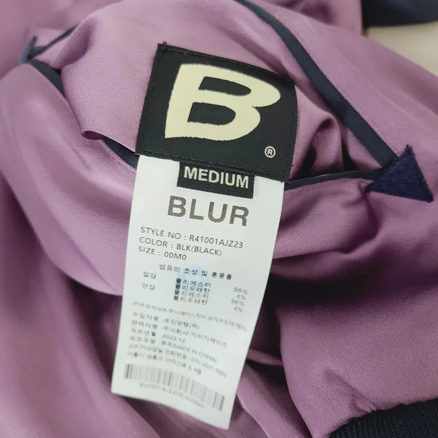 [SOLD OUT] [M] 블러(BLUR 1.0) 리버서블 크로스드 핑거 수베니어 자켓 블랙